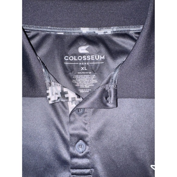 Colosseum Mens Oregon Ducks Polo Shirt XL Gray OHT USA Flag Golf Athletic - Picture 4 of 8
